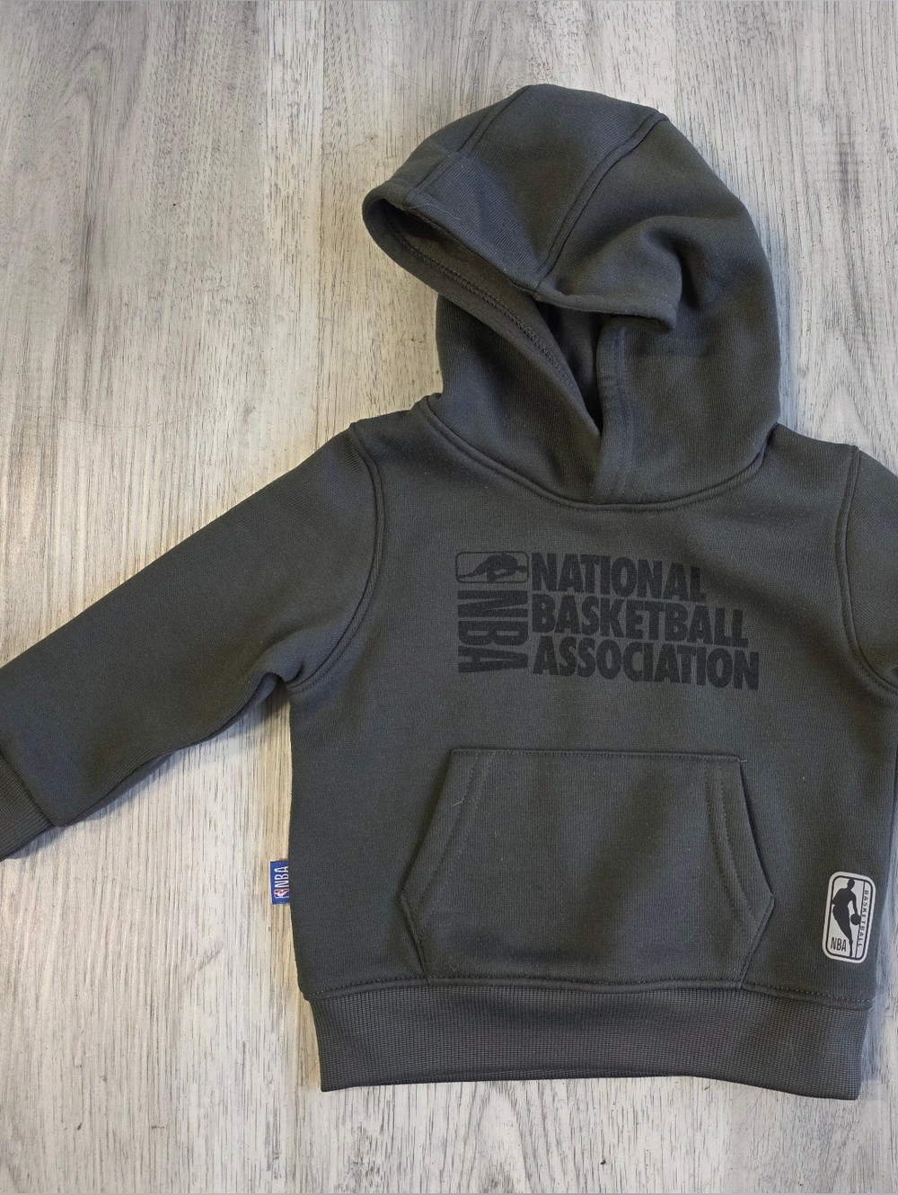 NBA Charcoal Gray Hoodie with Front Pocket